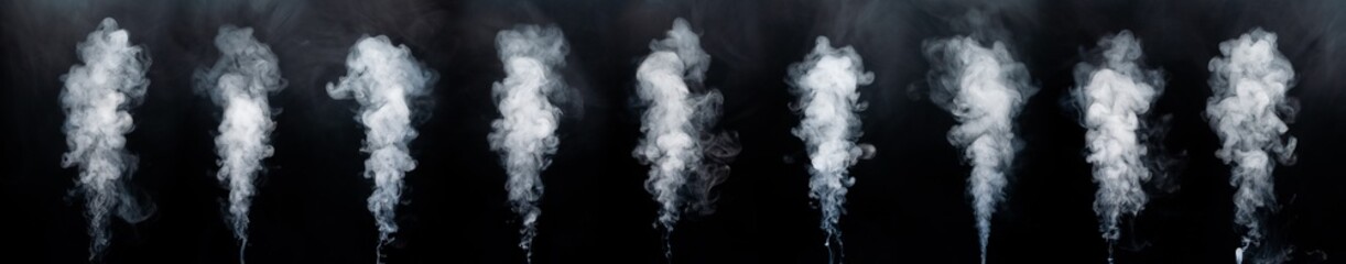 Abstract smoke on a dark background . Isolated .