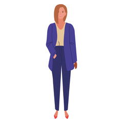 business woman standing