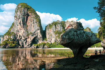 Beautiful view of Phra Nang Beach in Thailand