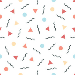 vector graphic abstract seamless pattern with figures