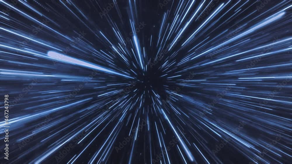 Wall mural classical light speed space warp jump effect.