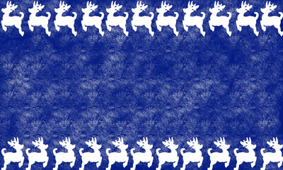 christmas card with reindeer