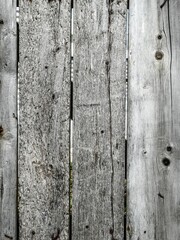 Vintage wood texture of old vertical gray boards