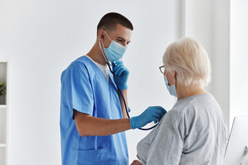 male doctor examine a patient checkup