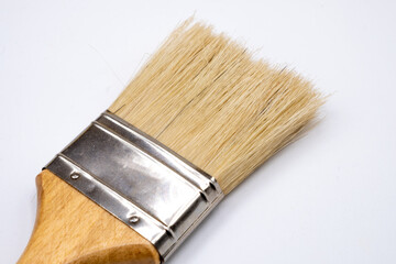 Detail of the brush of a paintbrush