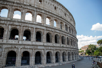 Fototapeta na wymiar Beautiful shot of the Colosseum in Rome