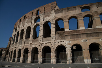 Beautiful shot of the Colosseum in Rome