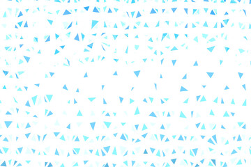 Polygonal blue mosaic background. Abstract low poly vector illustration. Triangular pattern, copy space. Template geometric business design with triangle for poster, banner, card, flyer