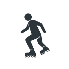 illustration of skates, sport, vector art.