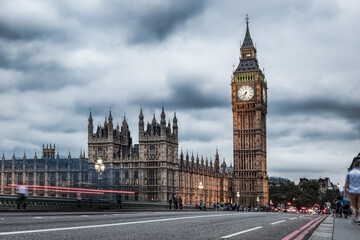 Fototapeta na wymiar Big Ben in the evening, London, England, United Kingdom