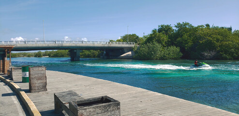 Fototapeta premium Laguna de Cancún, México