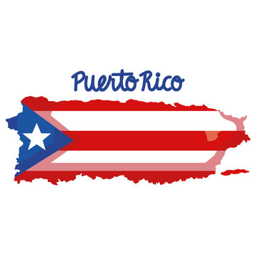 puerto rico flag painted