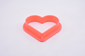 Plastic heart molding shape clay toy play