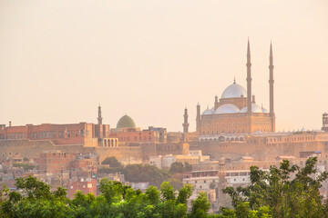 Obraz premium Nice view of Salah Al-Din Al-Ayoubi Citadel in Cairo, Egypt