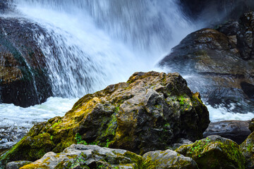 waterfall on the rocks