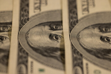 One hundred dollars, detailed dollar banknote