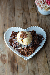 chocolate cake with nuts