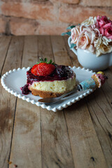 homemade strawberry cake