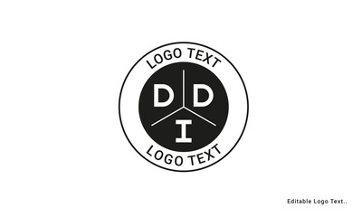 Vintage Retro DDI Letters Logo Vector Stamp	