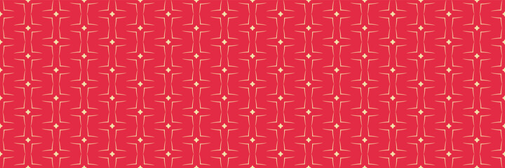 Bright background pattern with simple ornament on a red background. Seamless background for wallpaper, textures.