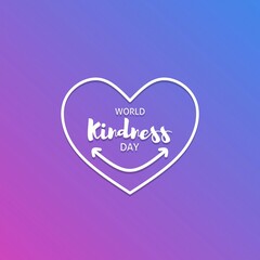 World kindness day theme template. Vector illustration. Suitable for Poster, Banners, campaign and greeting card. 