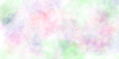 淡いグリーンをアクセントにした淡いカラフルな水彩背景