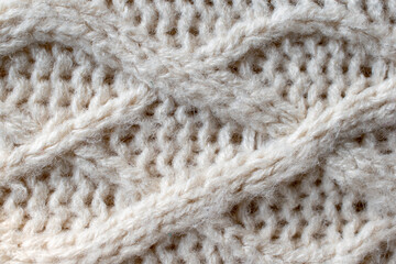 Beautiful pattern close-up wool blanket background texture