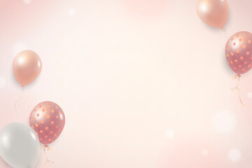 Elegant balloon background vector