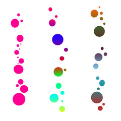 vector image of colorful bubbles.