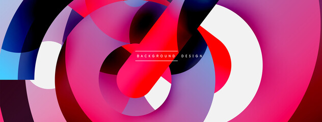 Circle abstract background. Vector illustration for wallpaper banner background card or landing page