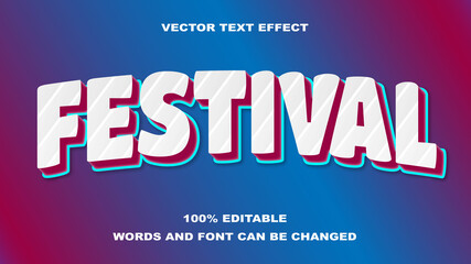 FESTIVAL STYLE EDITABLE TEXT EFFECT