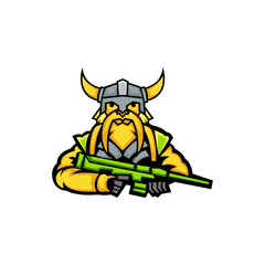 viking mascot logo design