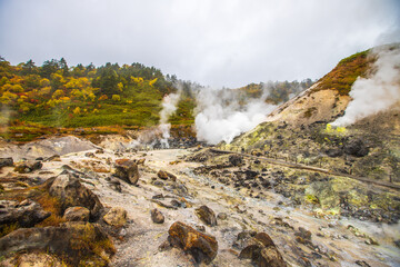 秋田県　秋の玉川温泉