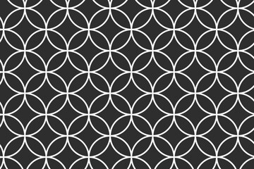 Geometric pattern background, black abstract design vector
