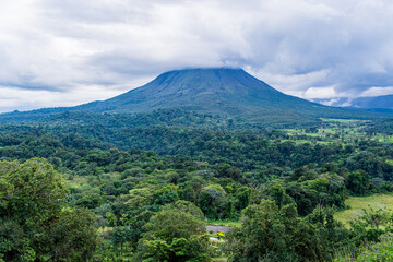 Naklejka na ściany i meble Arenal volcano in Costa Rica