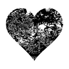 Illustration vector graphic of Heart icon with abstract texture 