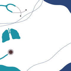 medical abstract vector, can be used for poster wordl pneumonia day, healthcare background vector