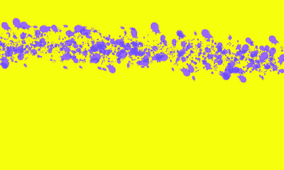 purple ink splashes on yellow background