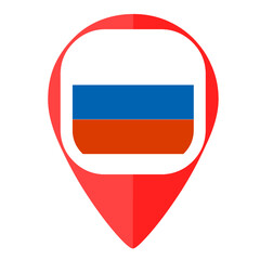Russia pin marker location country