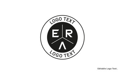 Vintage Retro ERA Letters Logo Vector Stamp	