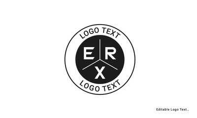 Fototapeta na wymiar Vintage Retro ERX Letters Logo Vector Stamp 