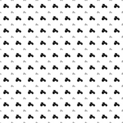 Fototapeta premium Square seamless background pattern from black tractor symbols are different sizes and opacity. The pattern is evenly filled. Vector illustration on white background