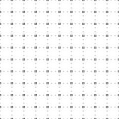 Square seamless background pattern from geometric shapes are different sizes and opacity. The pattern is evenly filled with small black eSIM symbols. Vector illustration on white background