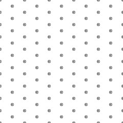 Square seamless background pattern from black electrical board symbols. The pattern is evenly filled. Vector illustration on white background