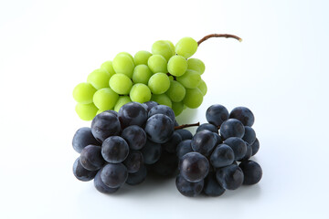 巨峰とマスカット　白背景