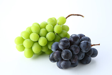 巨峰とマスカット　白背景