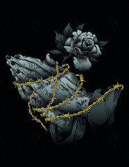 hands praying tattoo