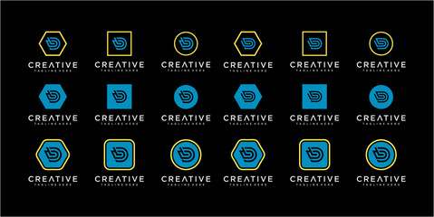 Creative Letter B logo design collection