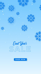 Christmas, new year, winter sale banner. Poster, background, flyer, invitation card, template design with winter elements. Vector illustration
