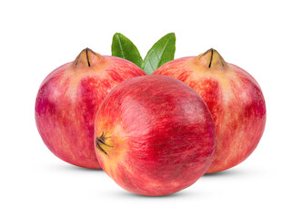 Pomegranate on wite background